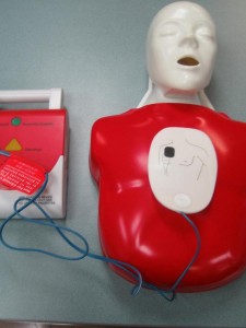 AED pad position