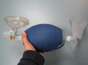 Bag Valve Mask used for CPR HCP Training